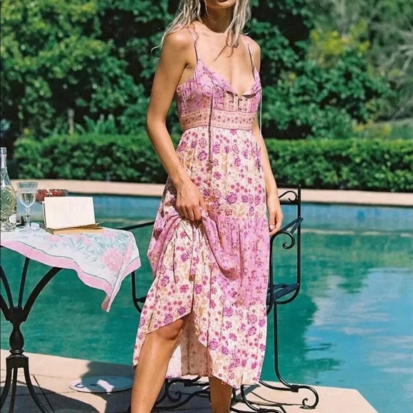 Starivy Dresses & Skirts - Boho Gypsy Strappy Dress Harmony Lilac (M)